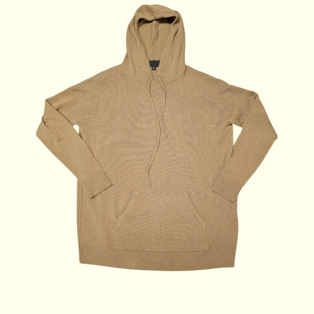 NILI LOTAN SELMA HOODED CASHMERE SWEATER CAMEL S‎ - Picture 2 of 11